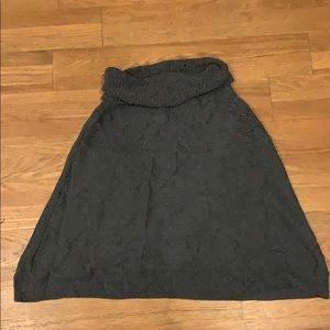 Gray, soft poncho